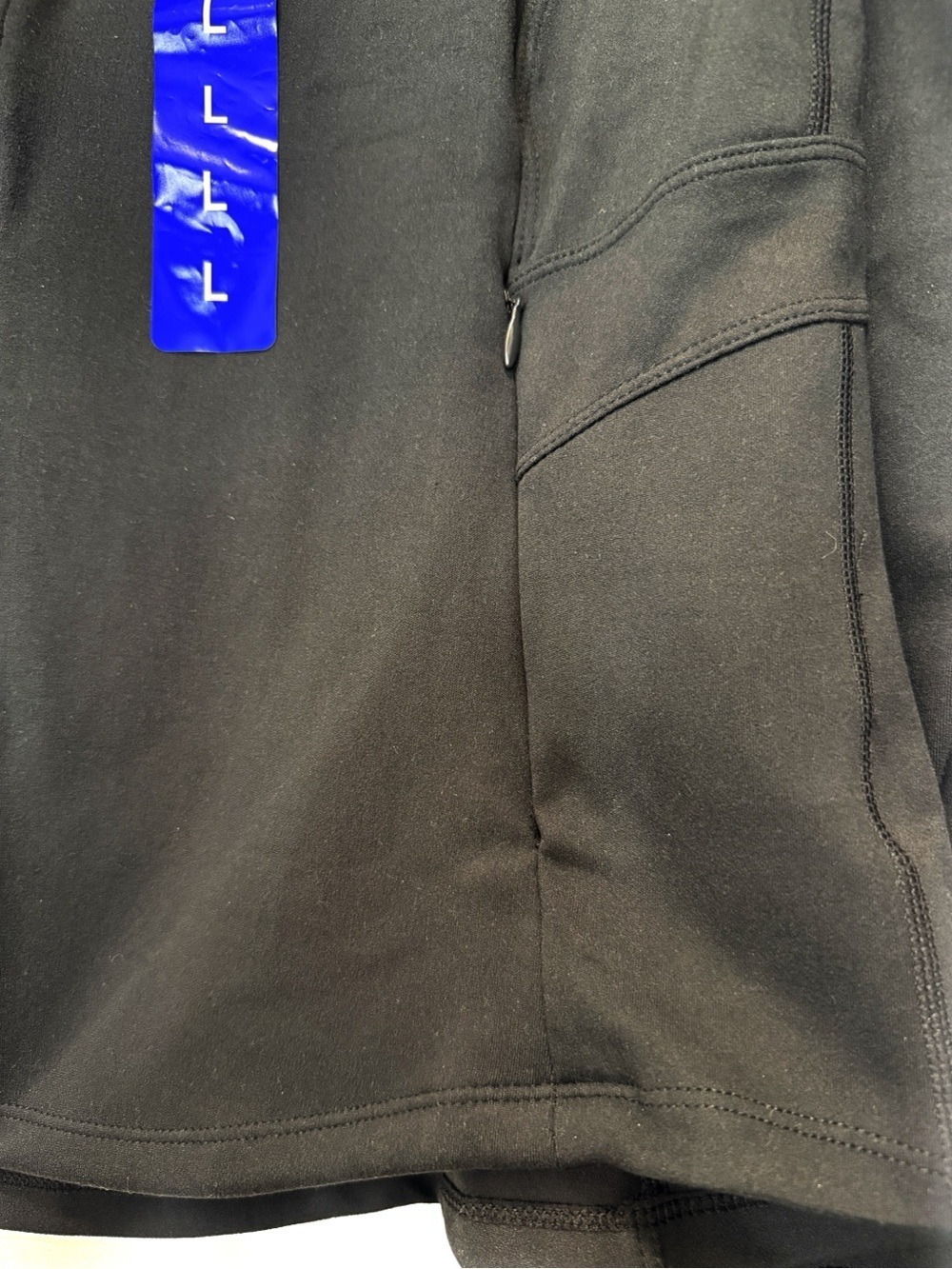 NEW WITH TAGS - Jockey Tulip Hem Stylish Functional Yoga Jacket Black in ‎Large - Picture 7 of 8
